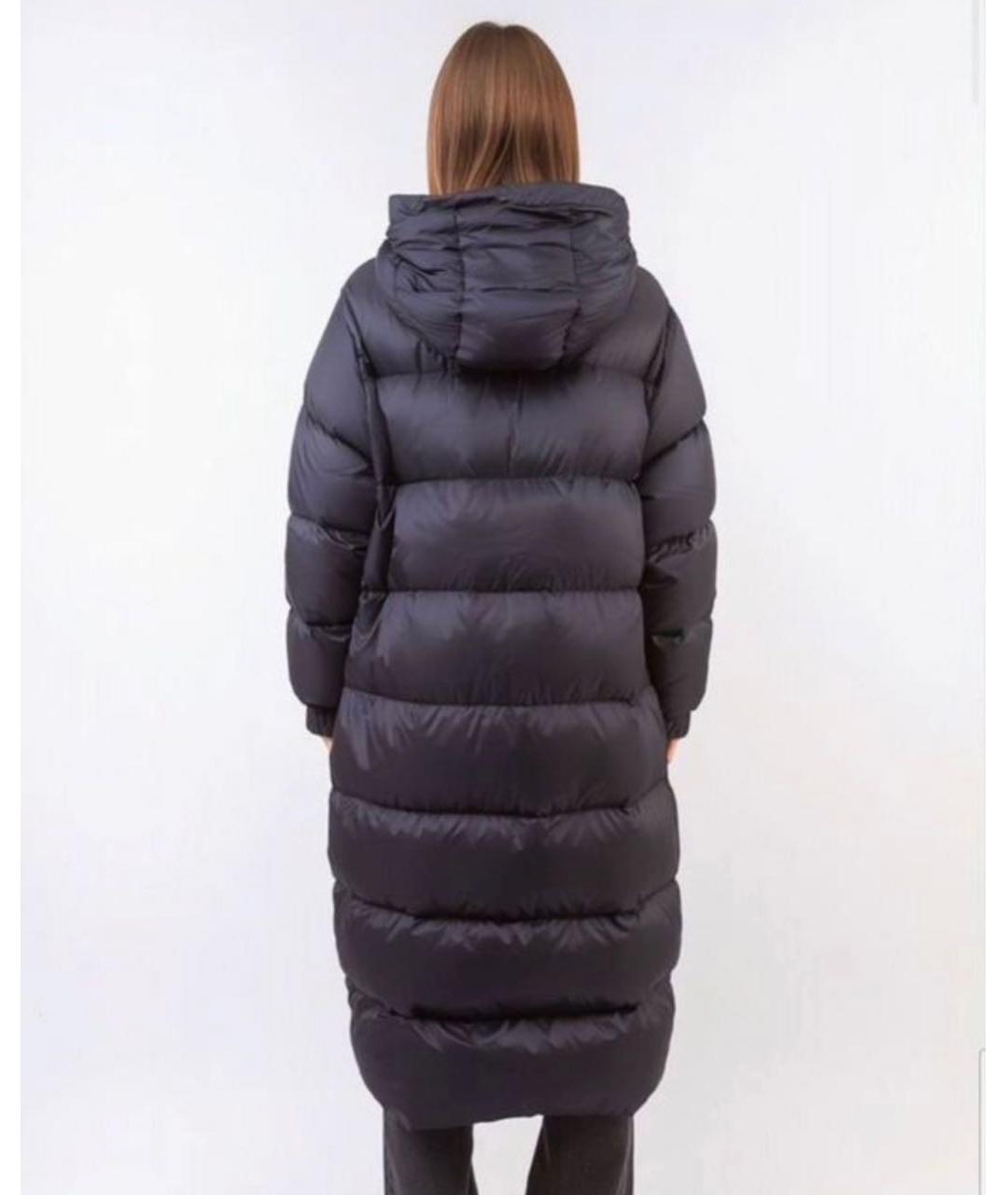 'S MAX MARA Черный полиэстеровый пуховик, фото 2