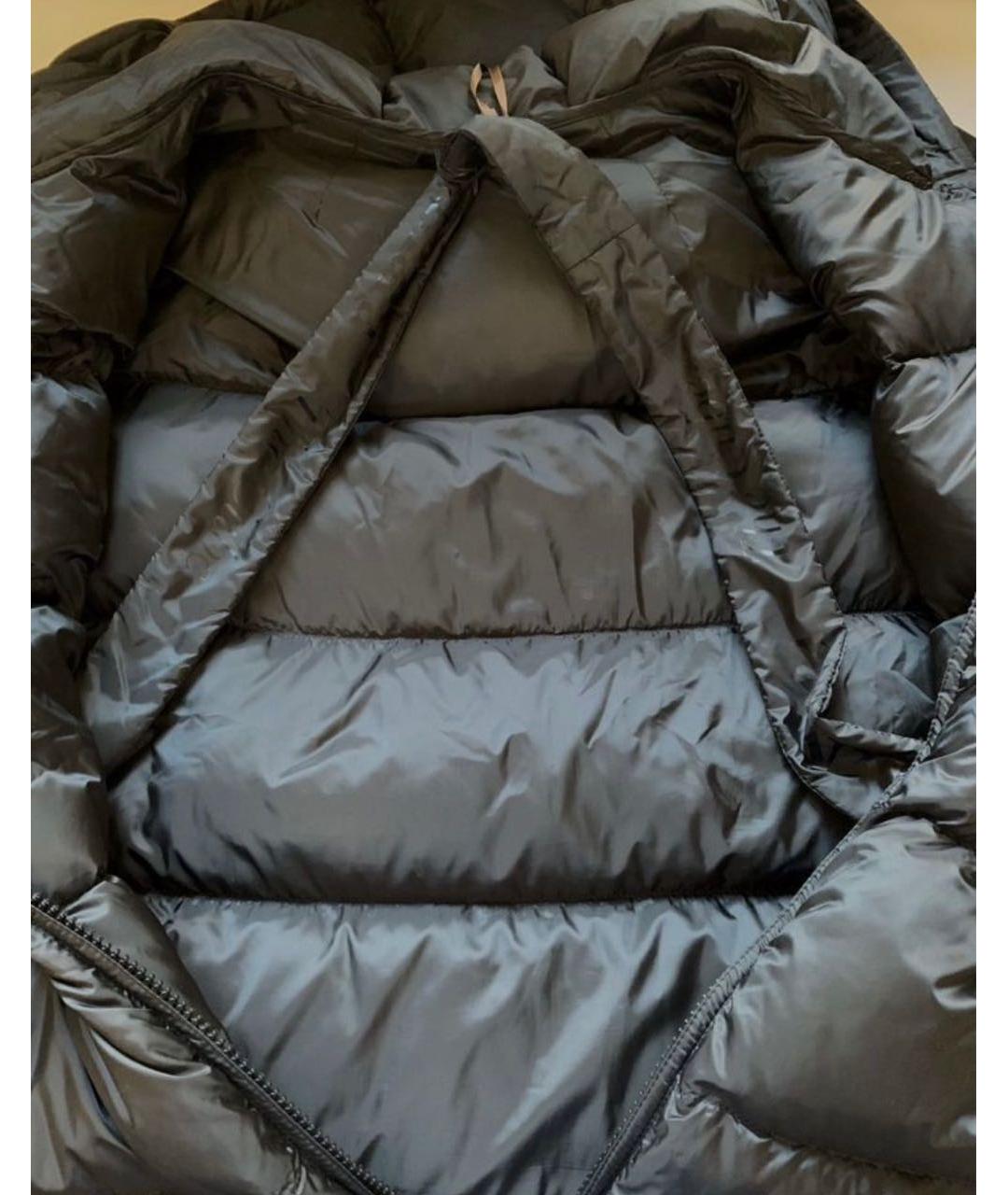 'S MAX MARA Черный полиэстеровый пуховик, фото 8