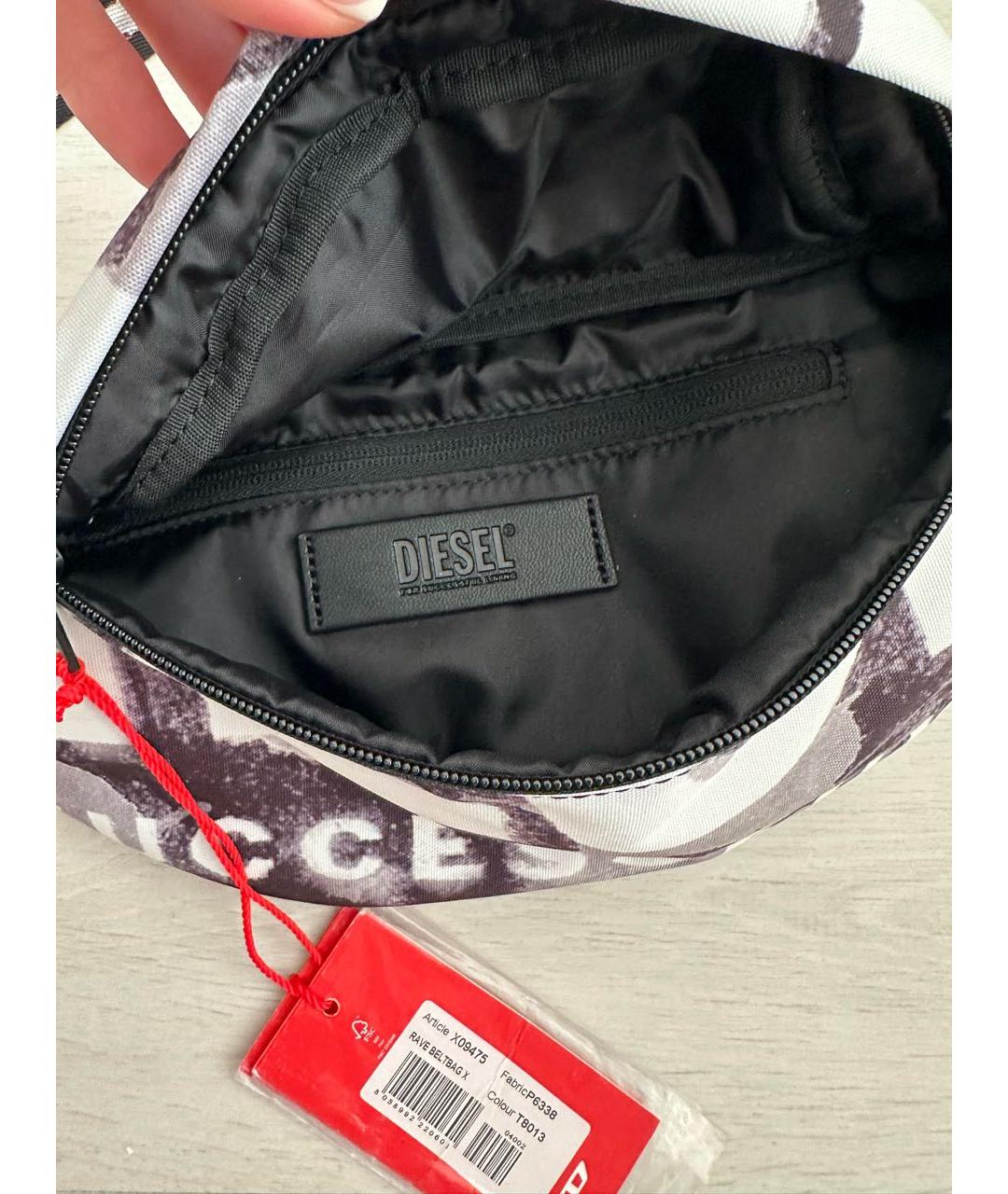 DIESEL Черная поясная сумка, фото 2