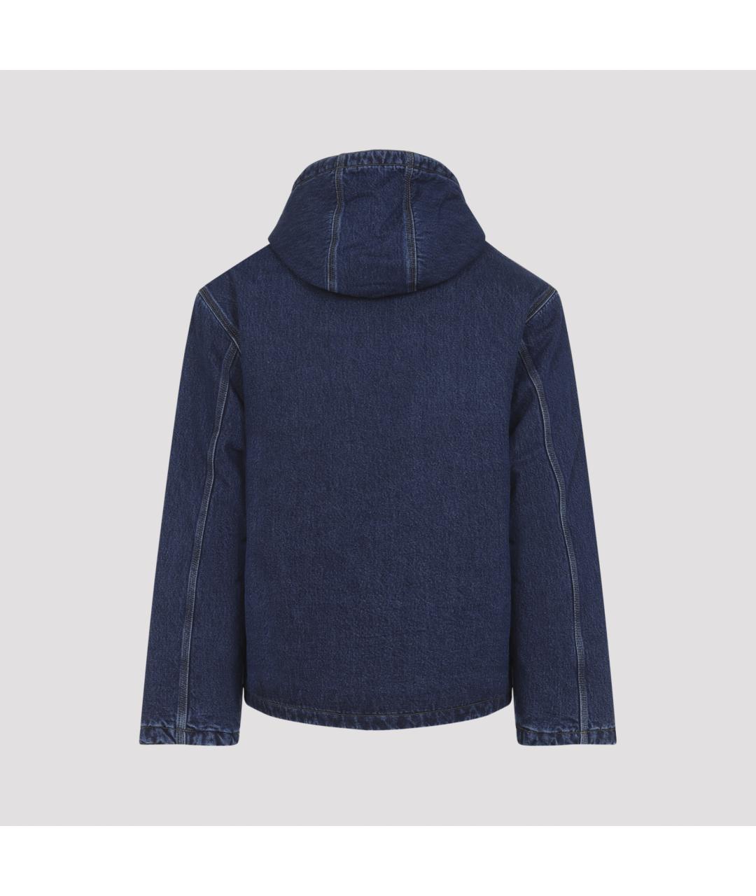 CARHARTT WIP Синяя хлопковая куртка, фото 4