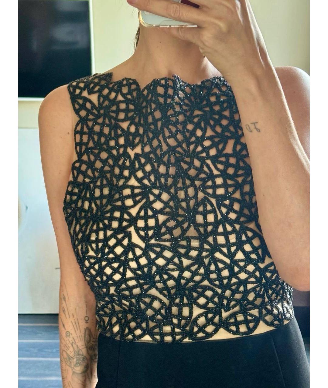 OSCAR DE LA RENTA Черное полиамидовое вечернее платье, фото 8