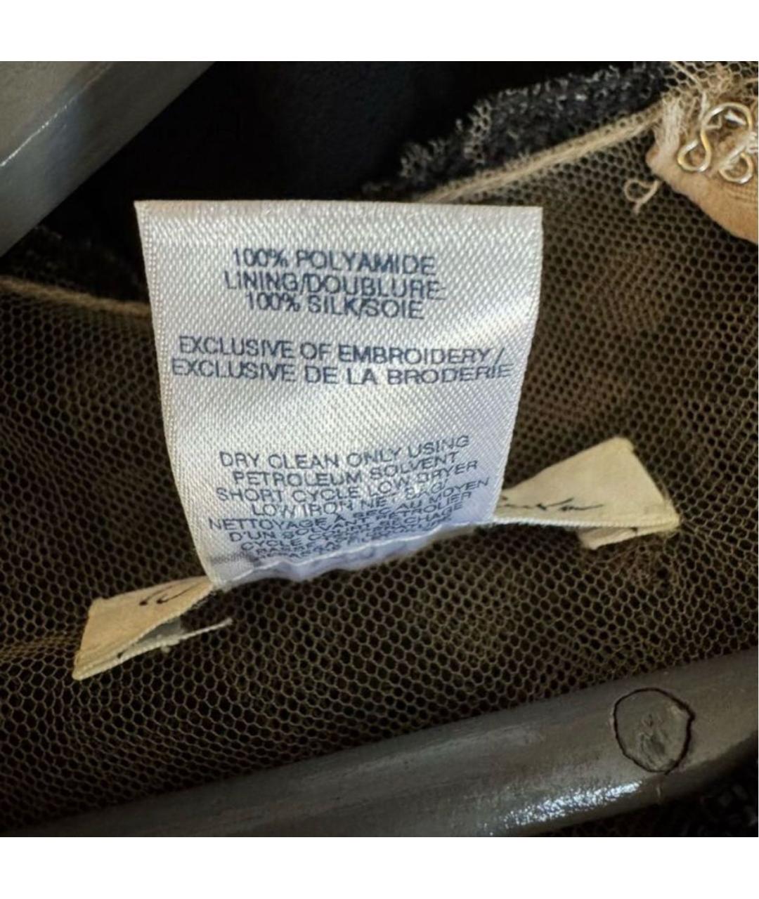 OSCAR DE LA RENTA Черное полиамидовое вечернее платье, фото 5