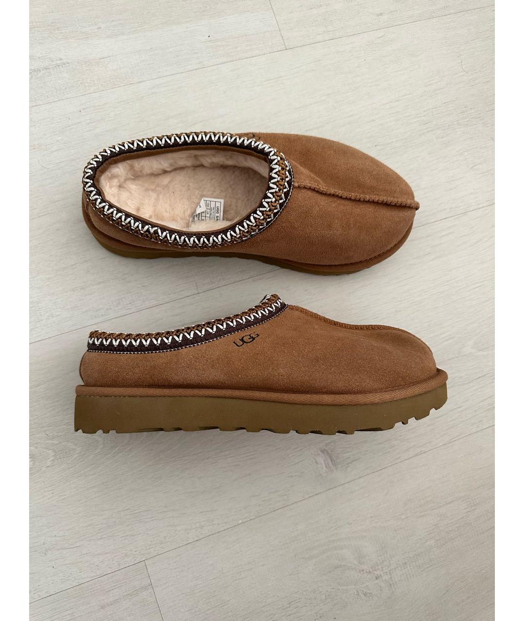 UGG AUSTRALIA Коричневые замшевые ботинки, фото 5