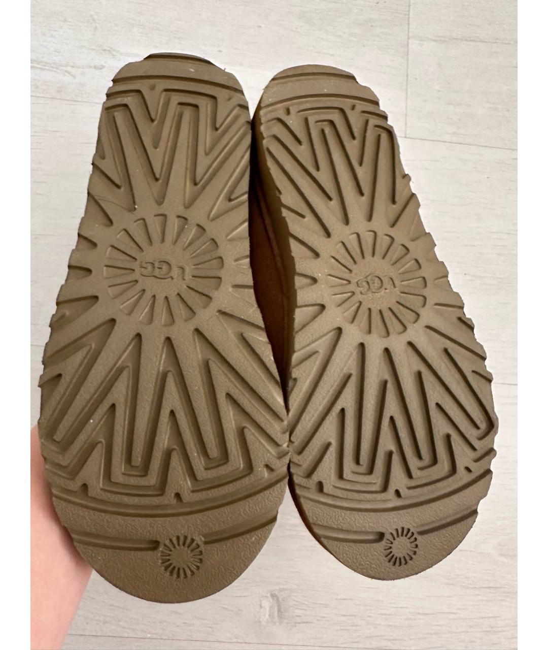 UGG AUSTRALIA Коричневые замшевые ботинки, фото 4