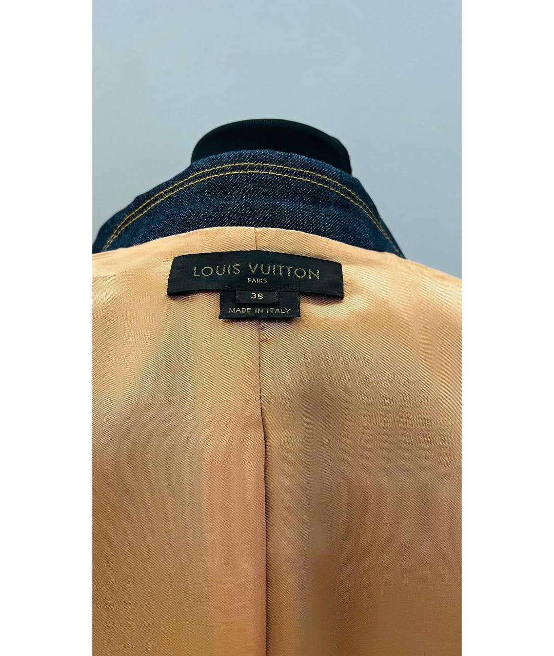 LOUIS VUITTON Темно-синий деним жакет/пиджак, фото 3