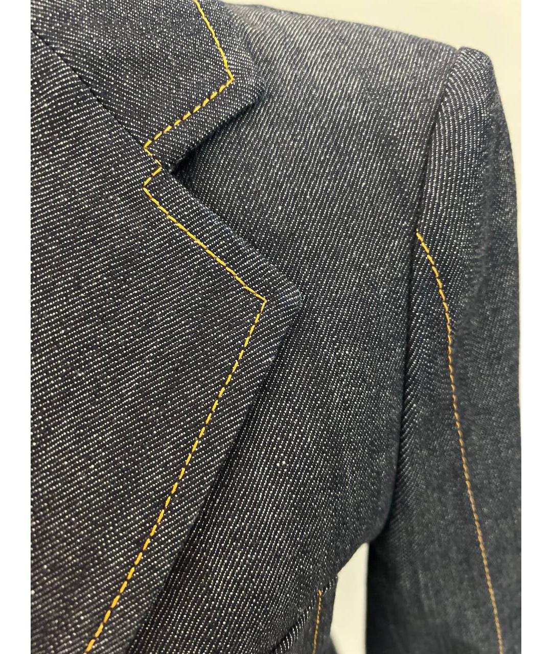 LOUIS VUITTON Темно-синий деним жакет/пиджак, фото 6