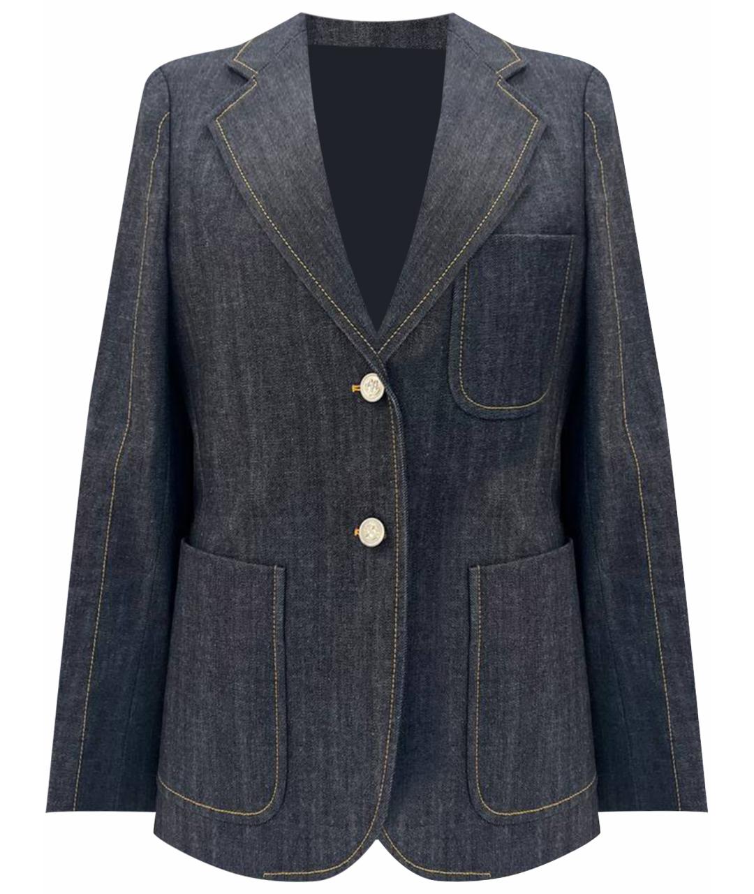 LOUIS VUITTON Темно-синий деним жакет/пиджак, фото 1