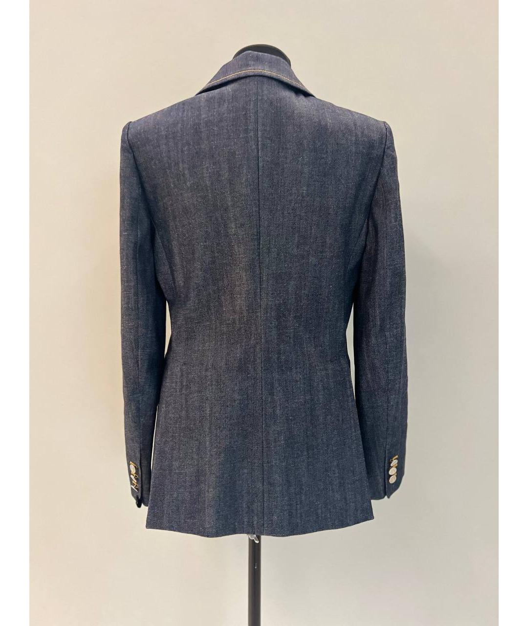 LOUIS VUITTON Темно-синий деним жакет/пиджак, фото 2