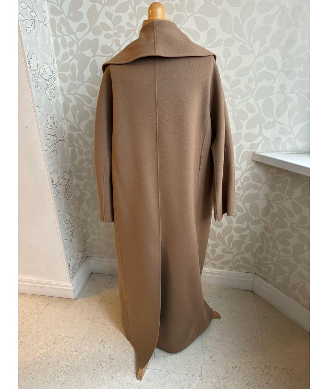 'S MAX MARA Бежевое шерстяное пальто, фото 3