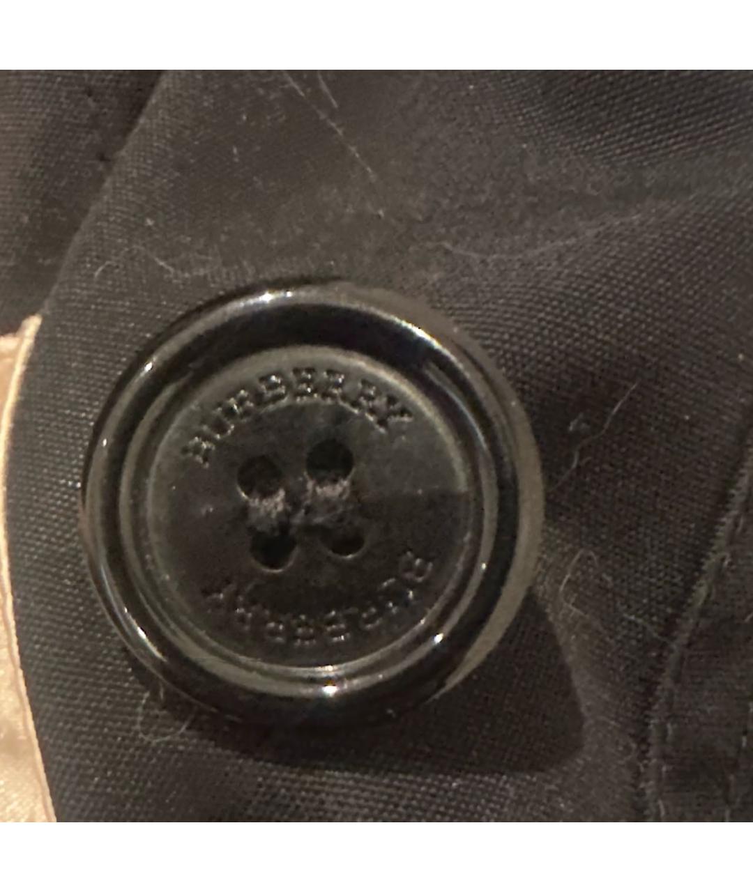 BURBERRY Черный хлопковый тренч/плащ, фото 6