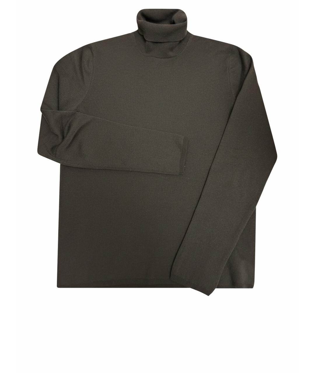 PRADA Коричневая шерстяная водолазка, фото 1