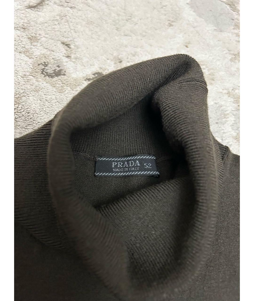 PRADA Коричневая шерстяная водолазка, фото 3