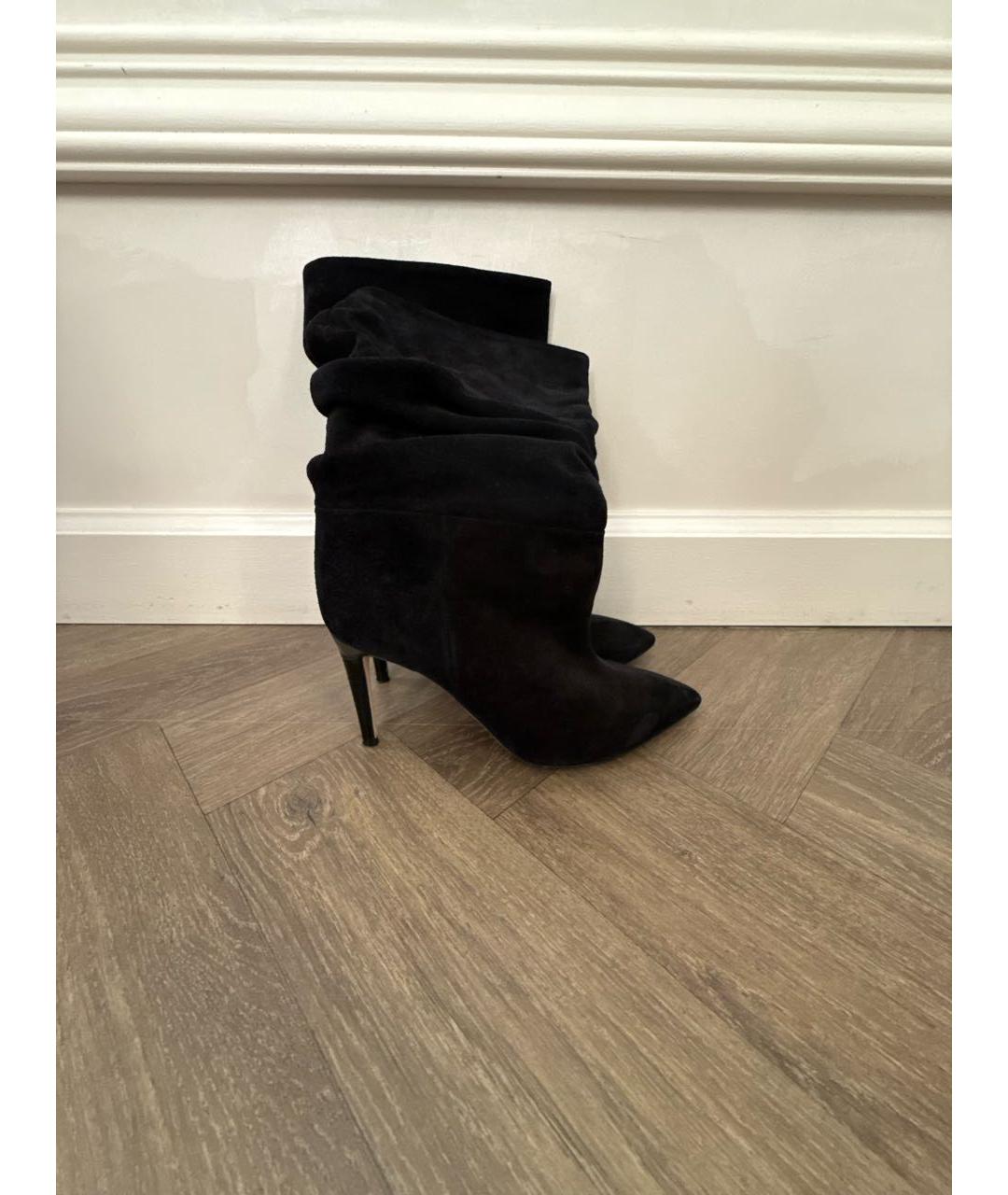 PARIS TEXAS Черные замшевые ботильоны, фото 5