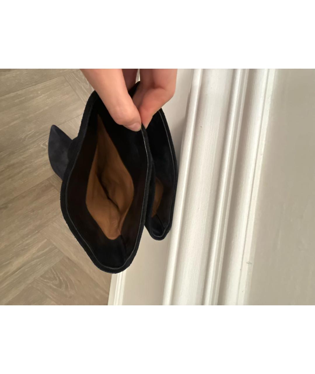 PARIS TEXAS Черные замшевые ботильоны, фото 3