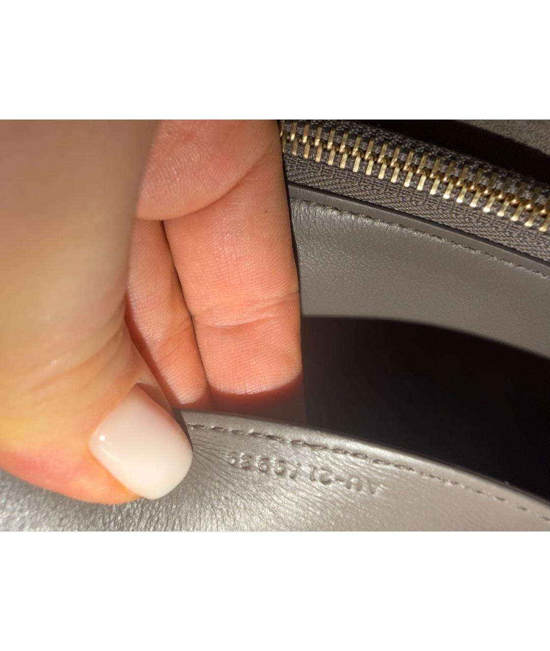 FERRAGAMO Антрацитовая замшевая сумка с короткими ручками, фото 3