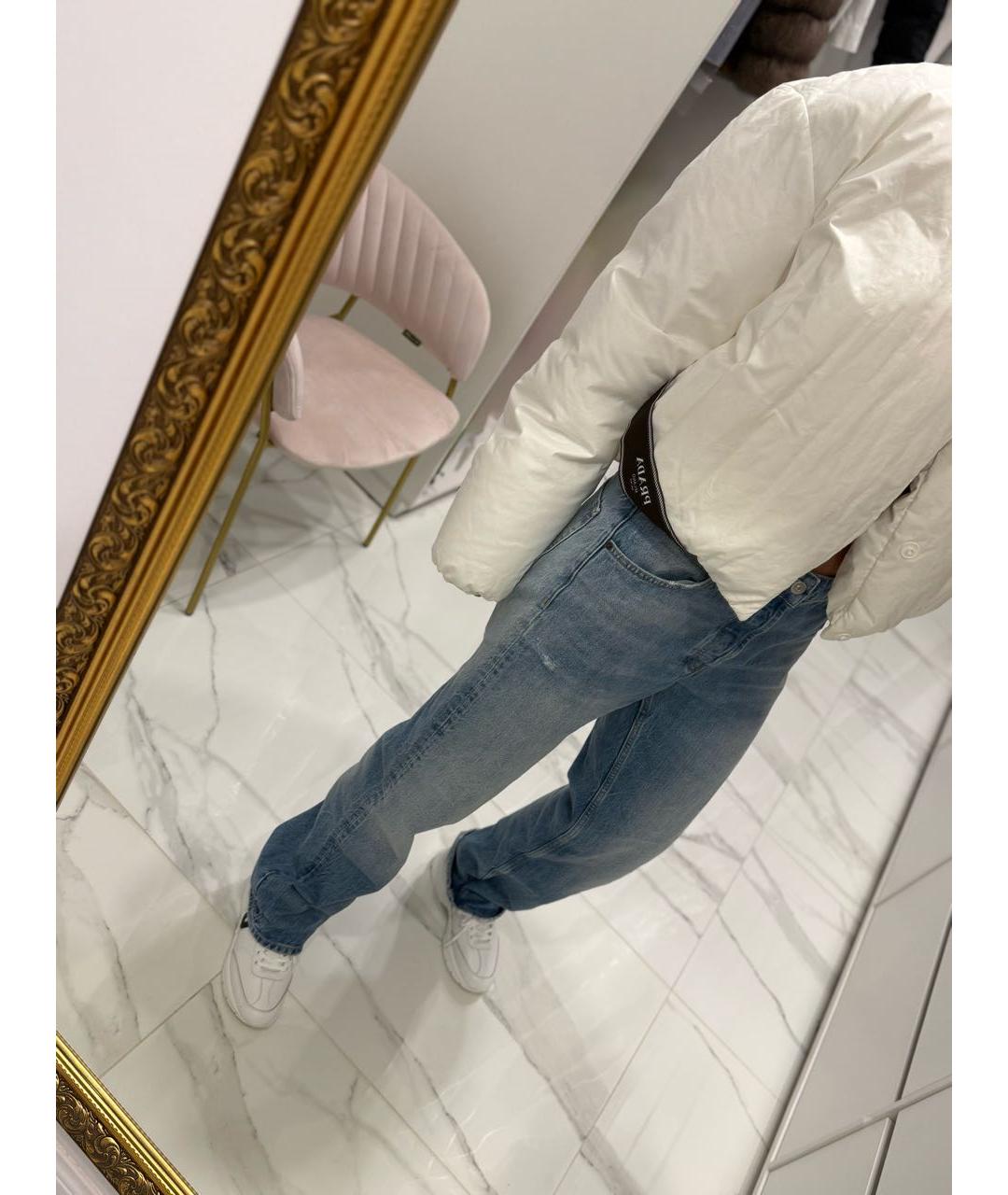 PRADA Белый хлопковый пуховик, фото 4