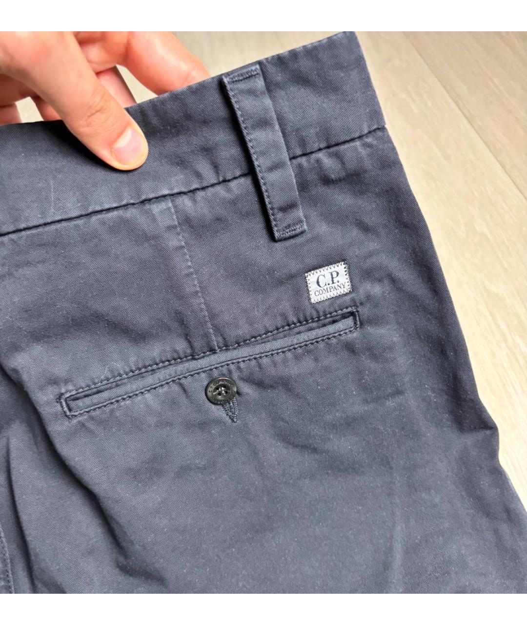 CP COMPANY Темно-синие хлопковые повседневные брюки, фото 4