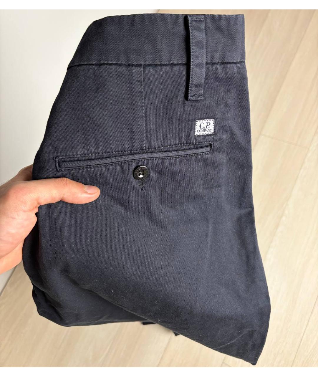CP COMPANY Темно-синие хлопковые повседневные брюки, фото 8