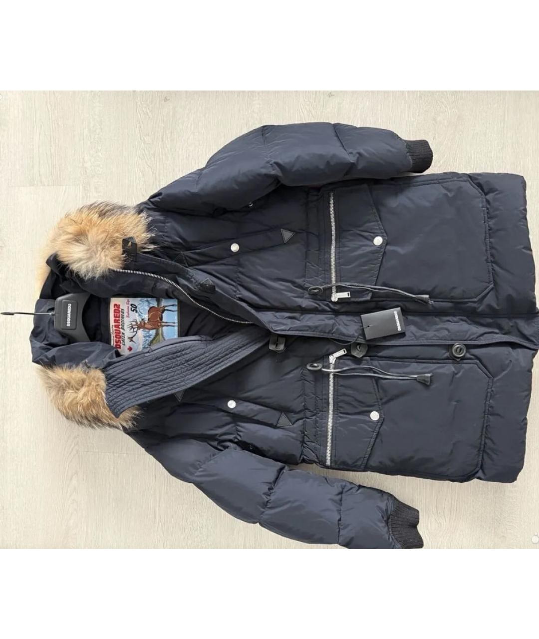 DSQUARED2 Черный полиэстеровый пуховик, фото 9