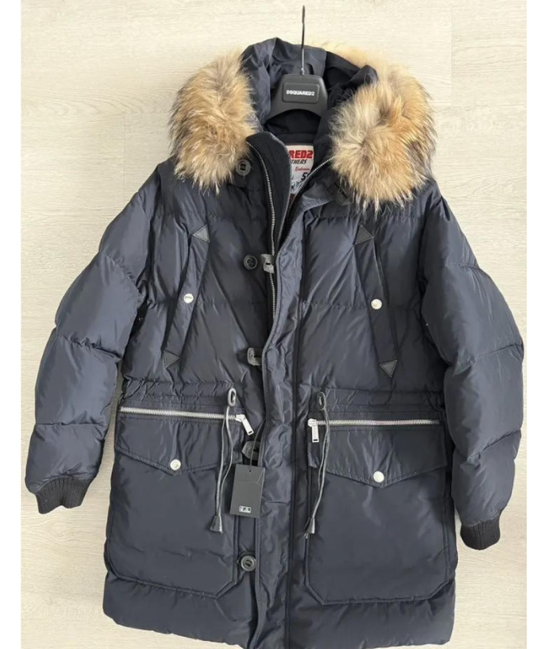 DSQUARED2 Черный полиэстеровый пуховик, фото 10