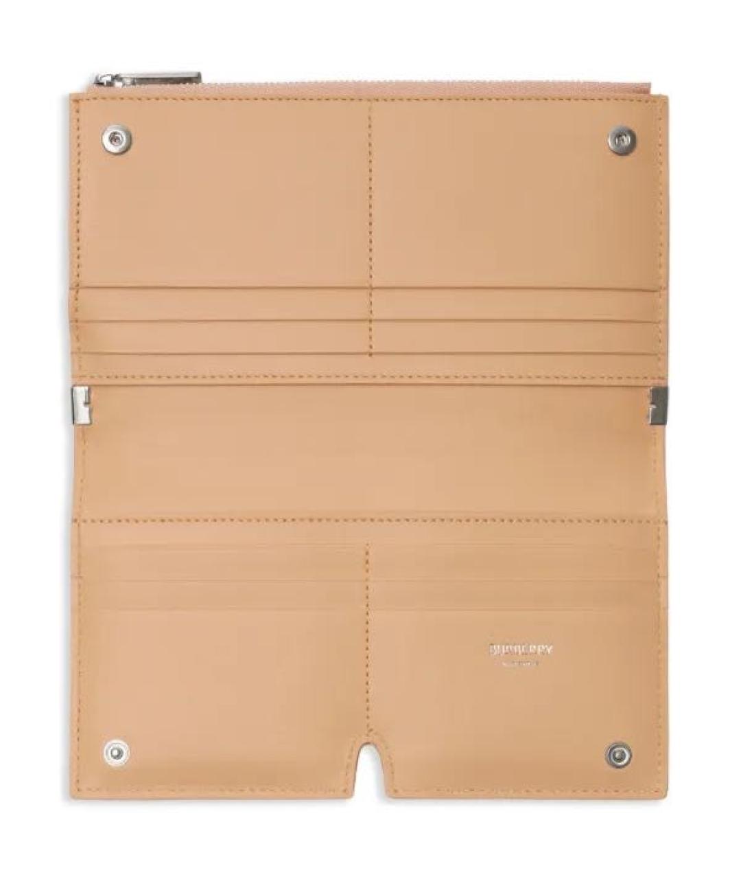 BURBERRY Бежевый кожаный кошелек, фото 3