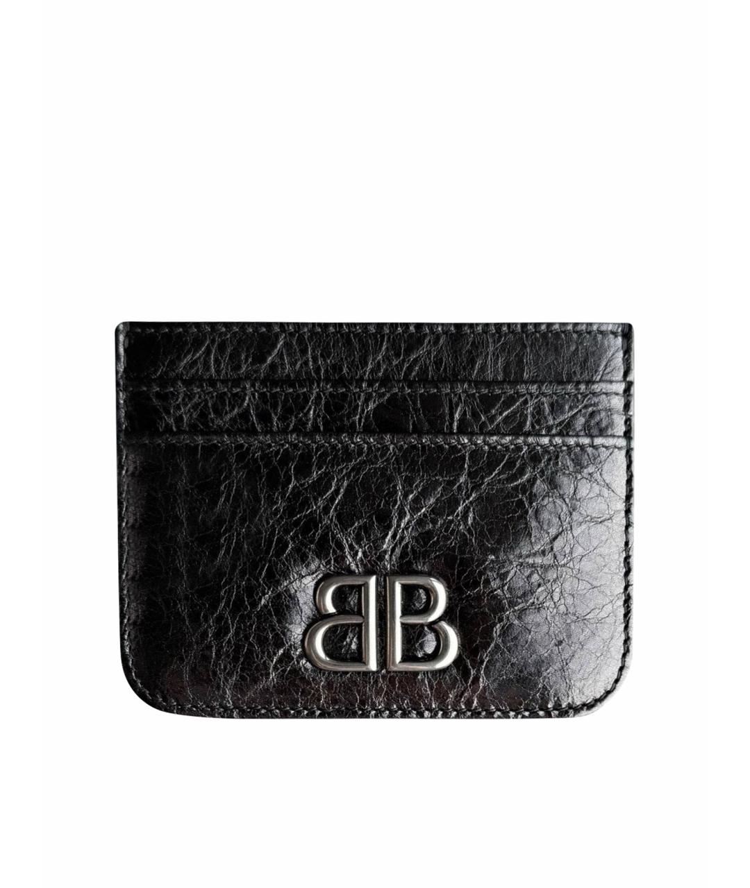 BALENCIAGA Черный кожаный кардхолдер, фото 1