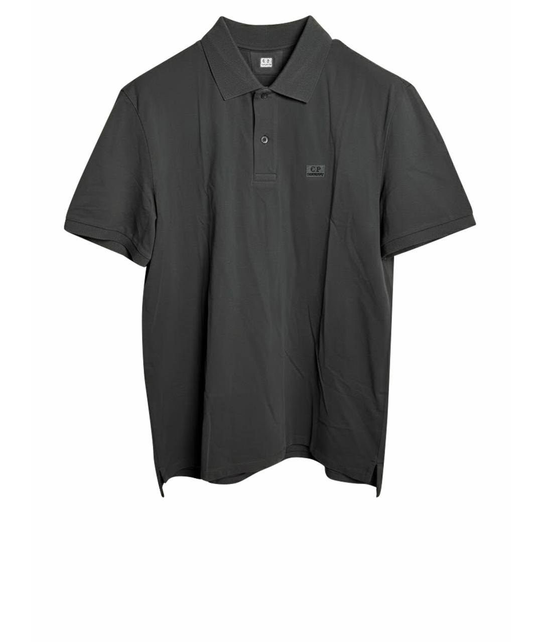 CP COMPANY Бирюзовое хлопковое поло с коротким рукавом, фото 1