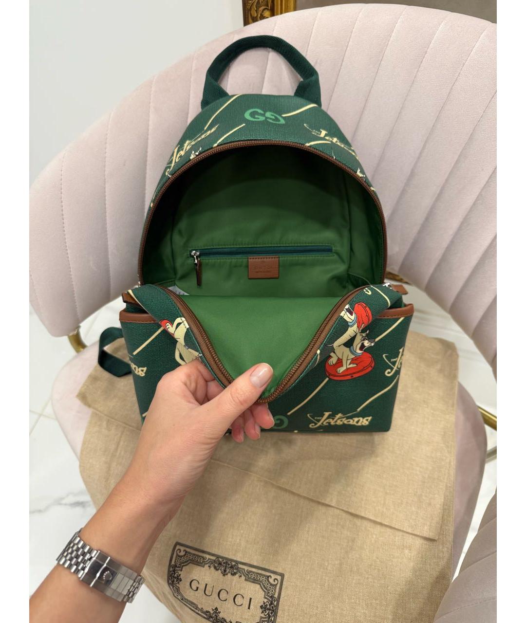 GUCCI Зеленый рюкзак, фото 5