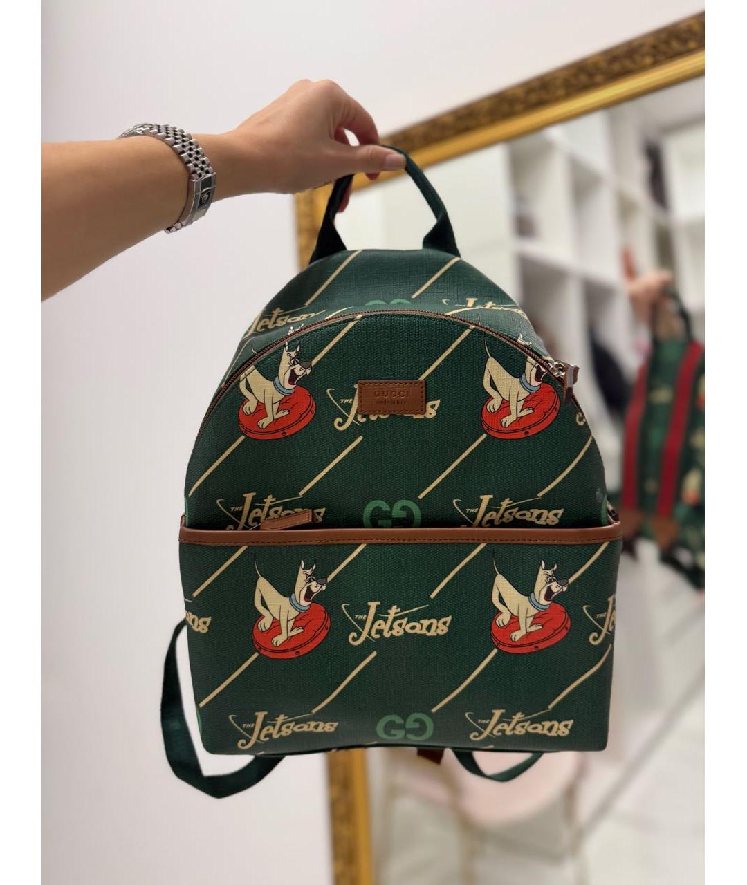 GUCCI Зеленый рюкзак, фото 2