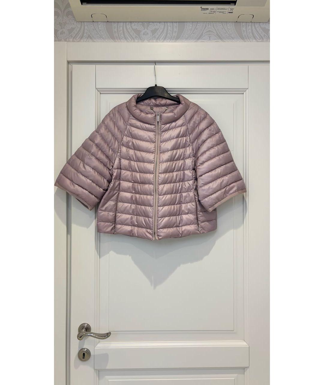 WEEKEND MAX MARA Розовая полиэстеровая куртка, фото 9