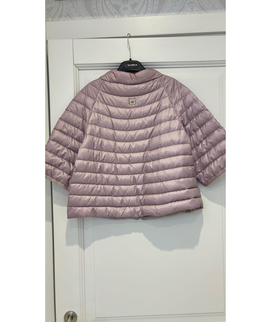 WEEKEND MAX MARA Розовая полиэстеровая куртка, фото 2