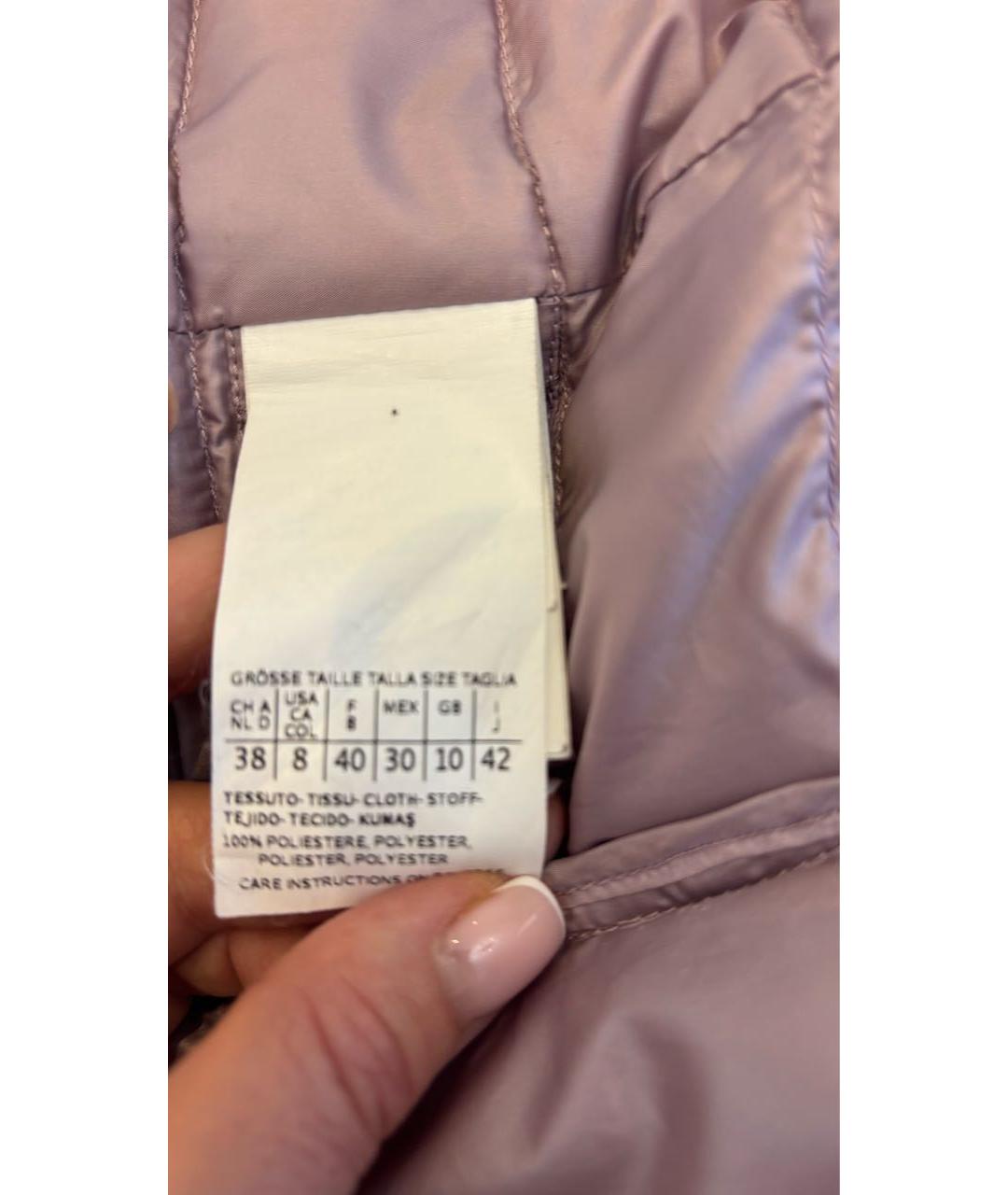 WEEKEND MAX MARA Розовая полиэстеровая куртка, фото 3