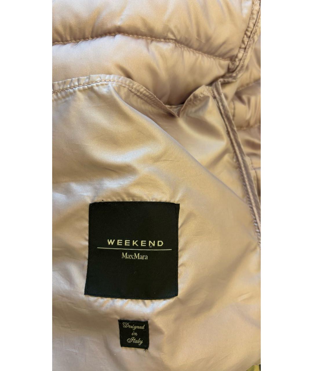 WEEKEND MAX MARA Розовая полиэстеровая куртка, фото 4