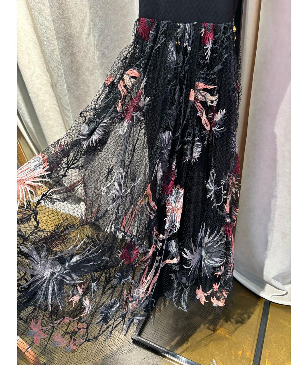 CHRISTIAN DIOR Черное замшевое вечернее платье, фото 7