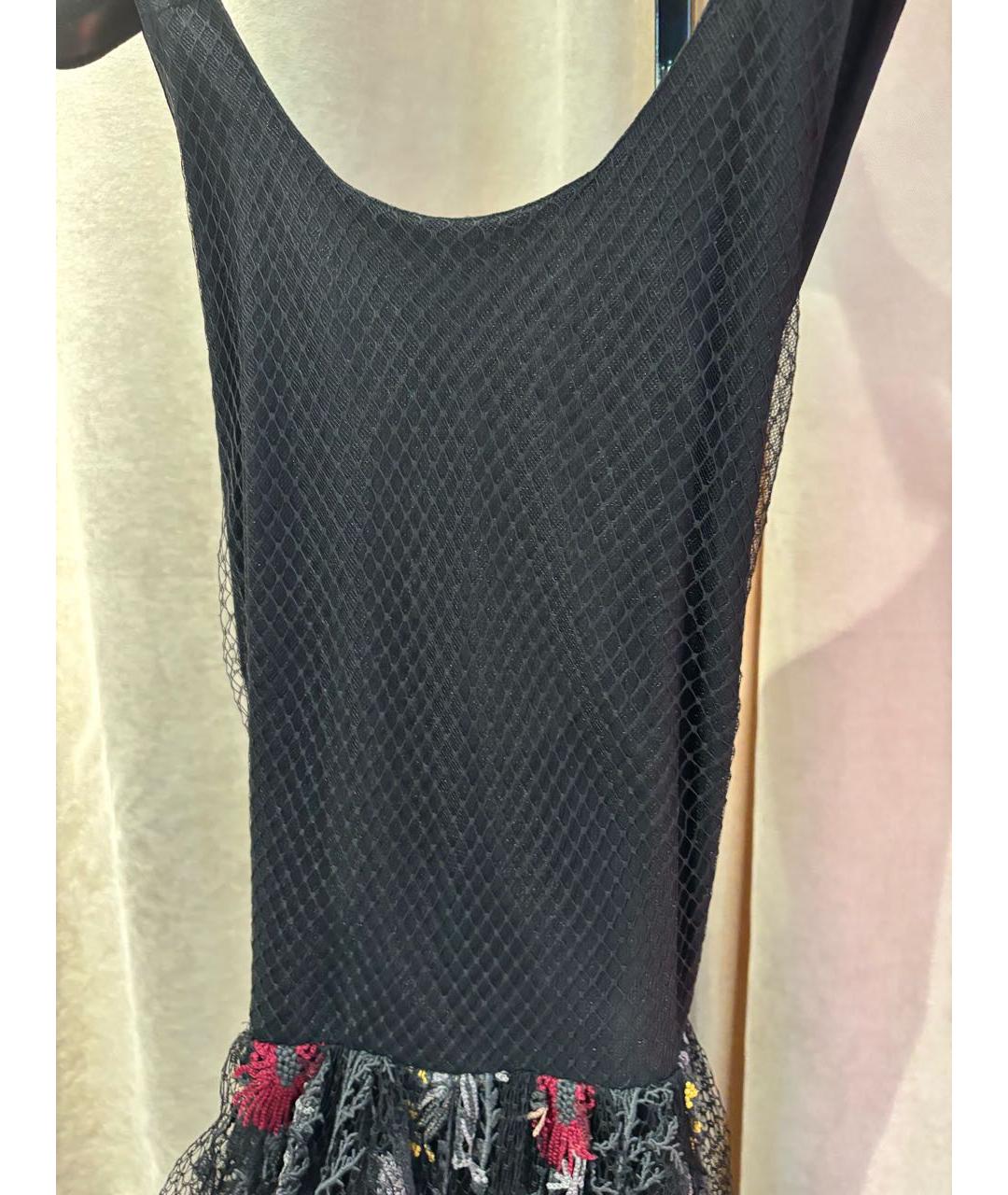 CHRISTIAN DIOR Черное замшевое вечернее платье, фото 6