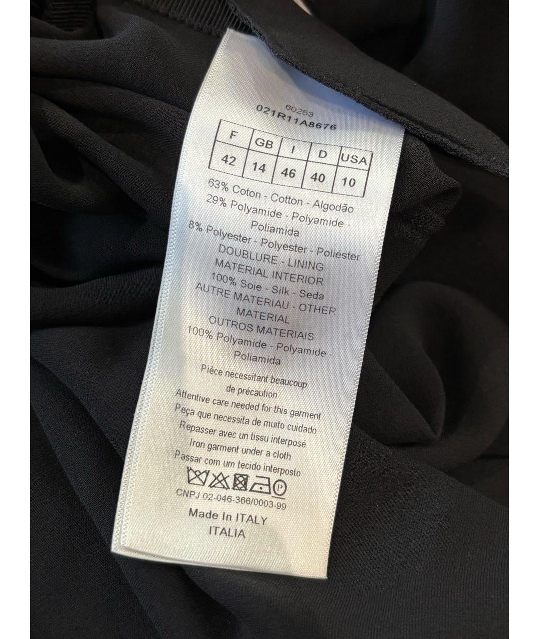 CHRISTIAN DIOR Черное замшевое вечернее платье, фото 5