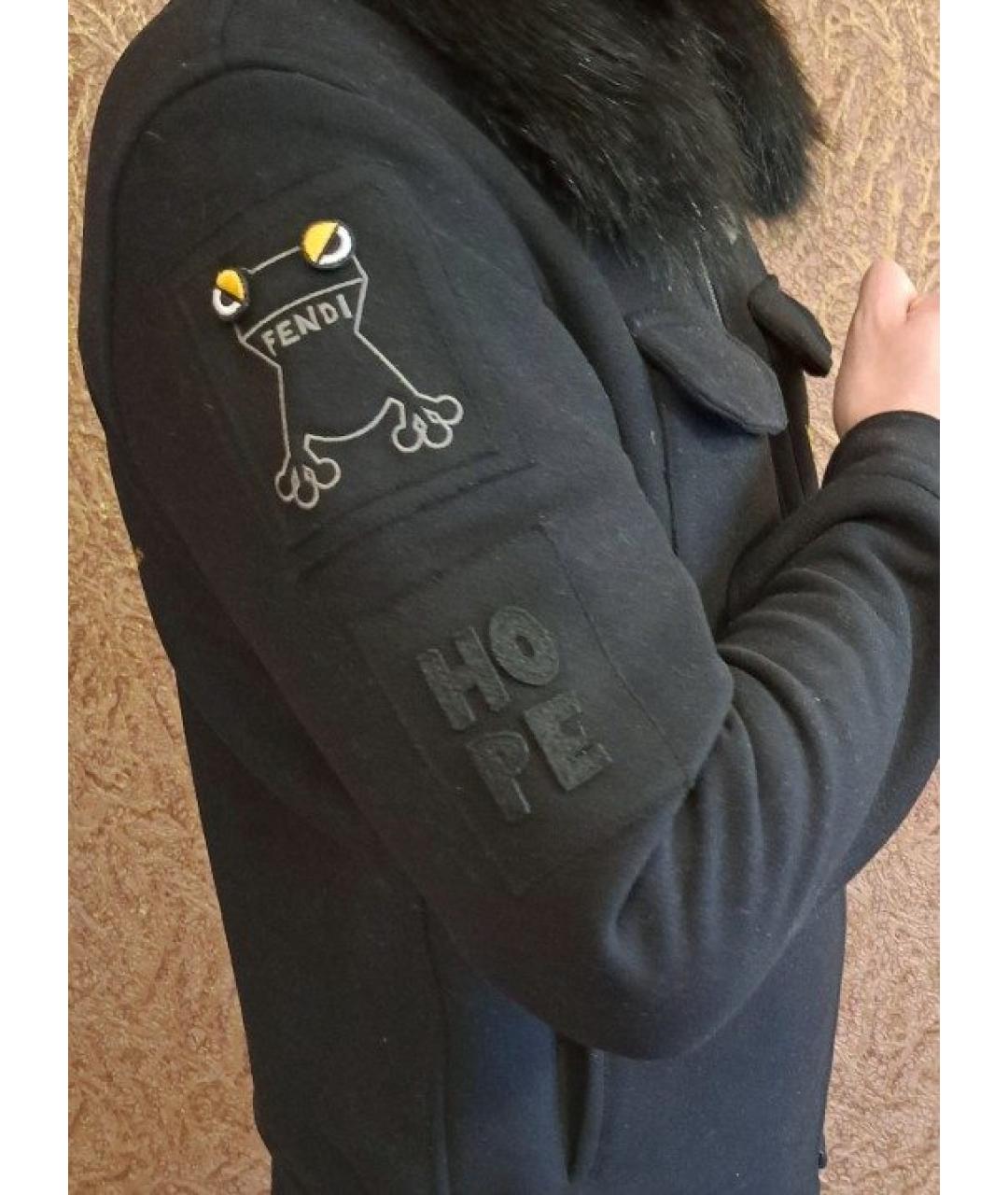 FENDI Черная шерстяная куртка, фото 4