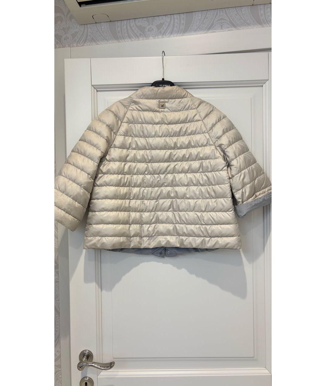 WEEKEND MAX MARA Бежевая полиэстеровая куртка, фото 2