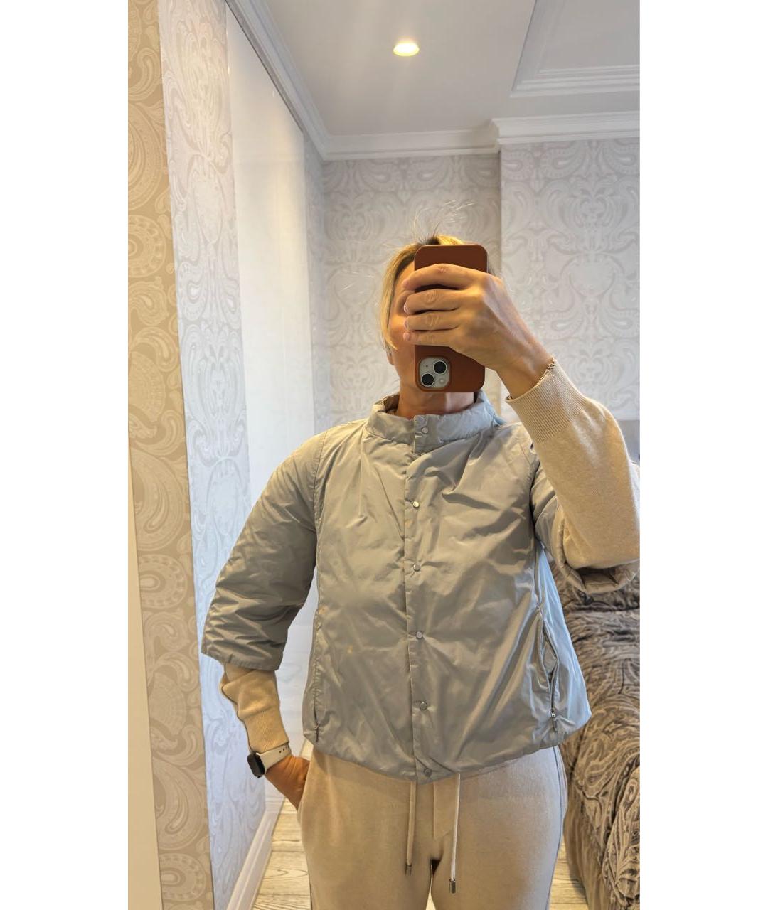 WEEKEND MAX MARA Бежевая полиэстеровая куртка, фото 8