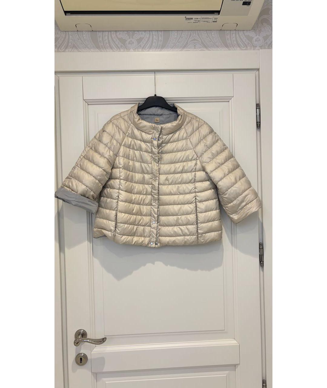 WEEKEND MAX MARA Бежевая полиэстеровая куртка, фото 9