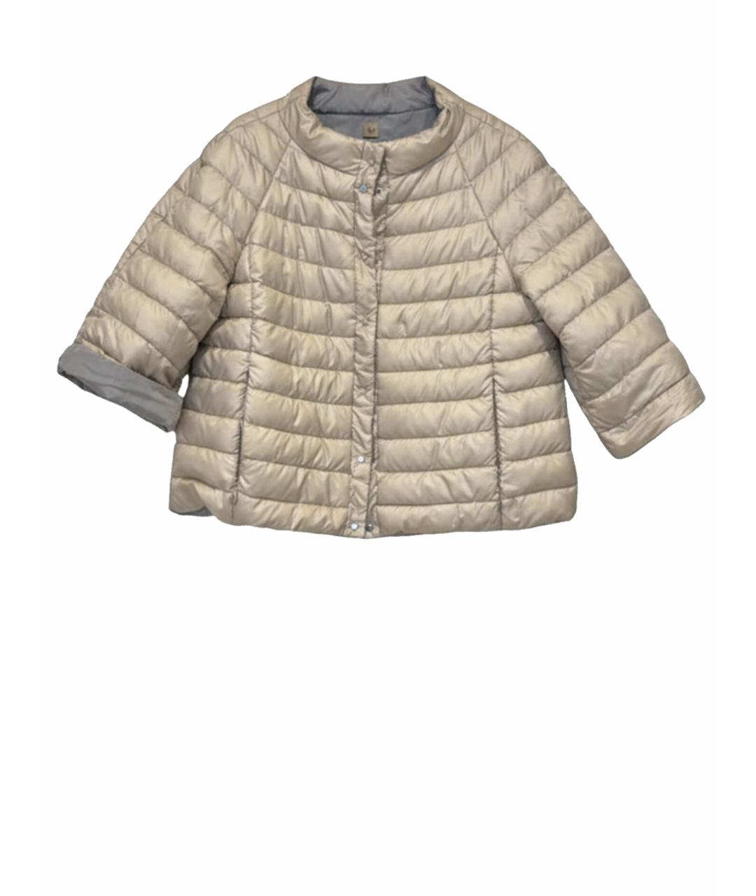 WEEKEND MAX MARA Бежевая полиэстеровая куртка, фото 1