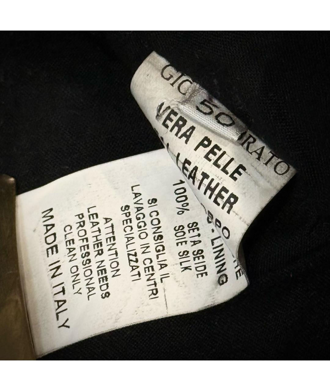 GIORGIO BRATO Коричневая кожаная куртка, фото 8