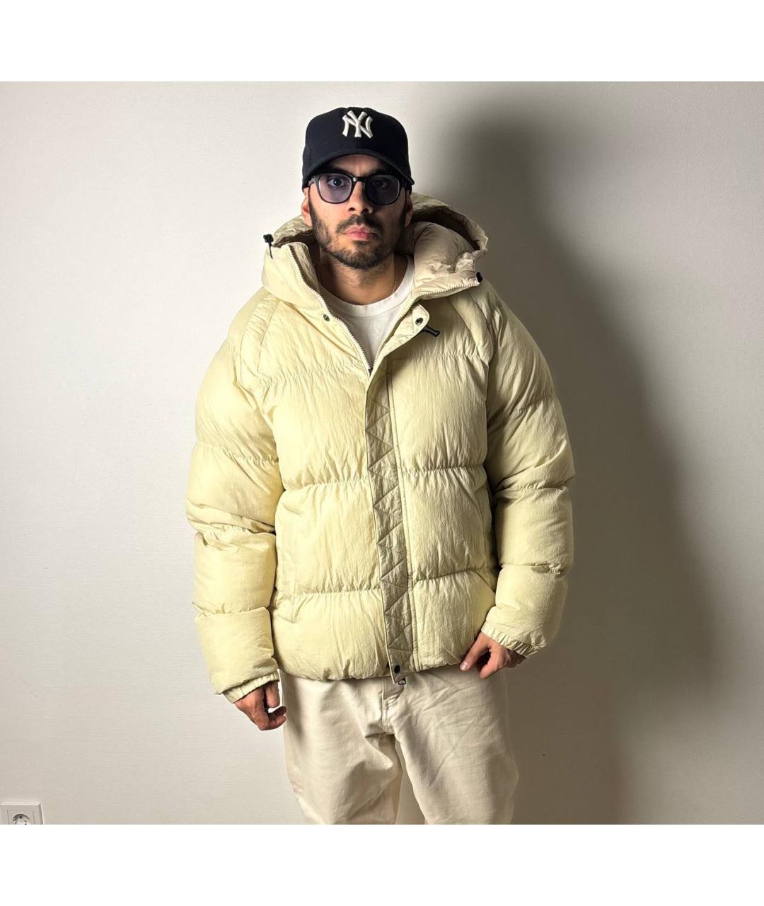 JORDAN Бежевый полиамидовый пуховик, фото 7