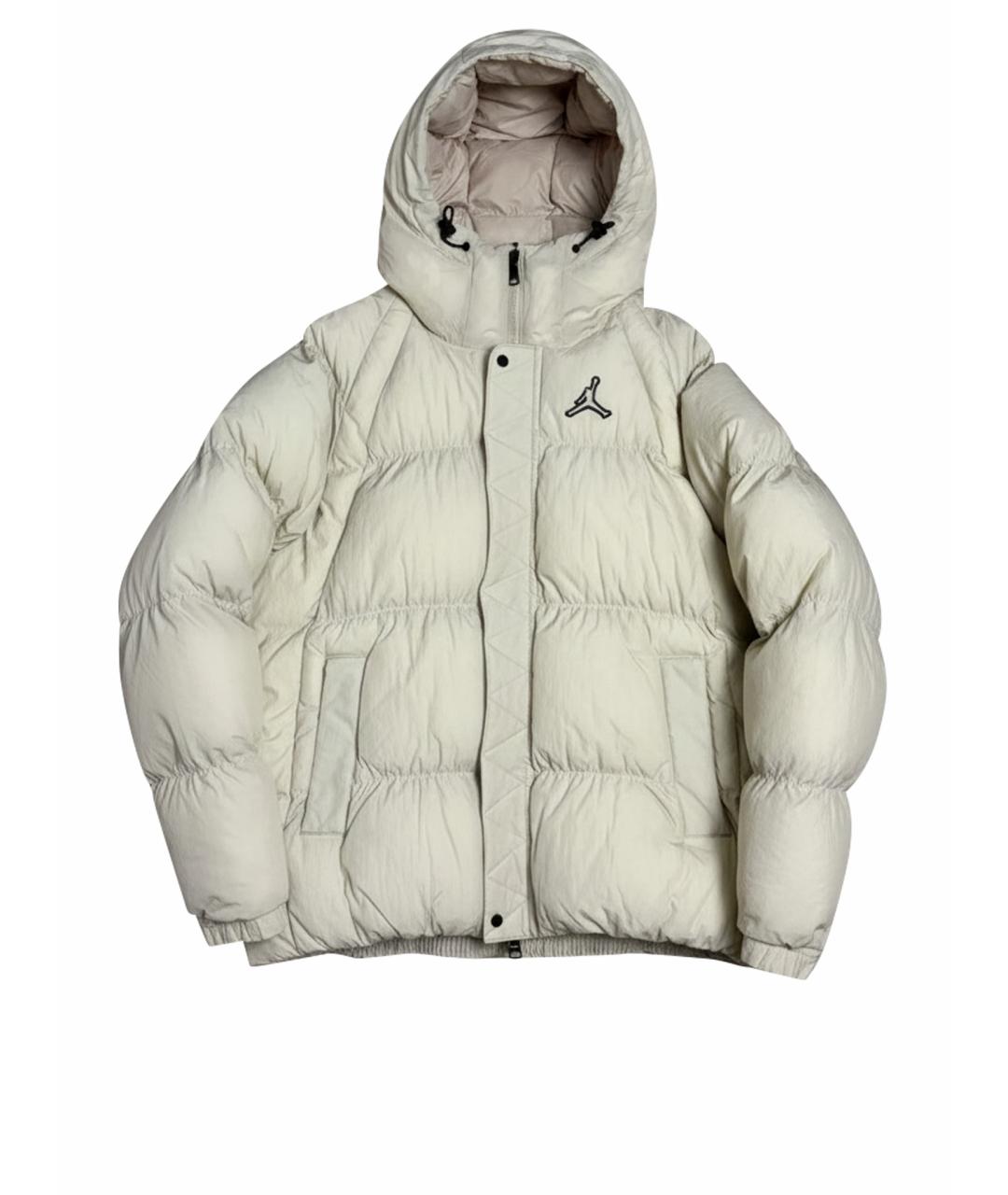 JORDAN Бежевый полиамидовый пуховик, фото 1