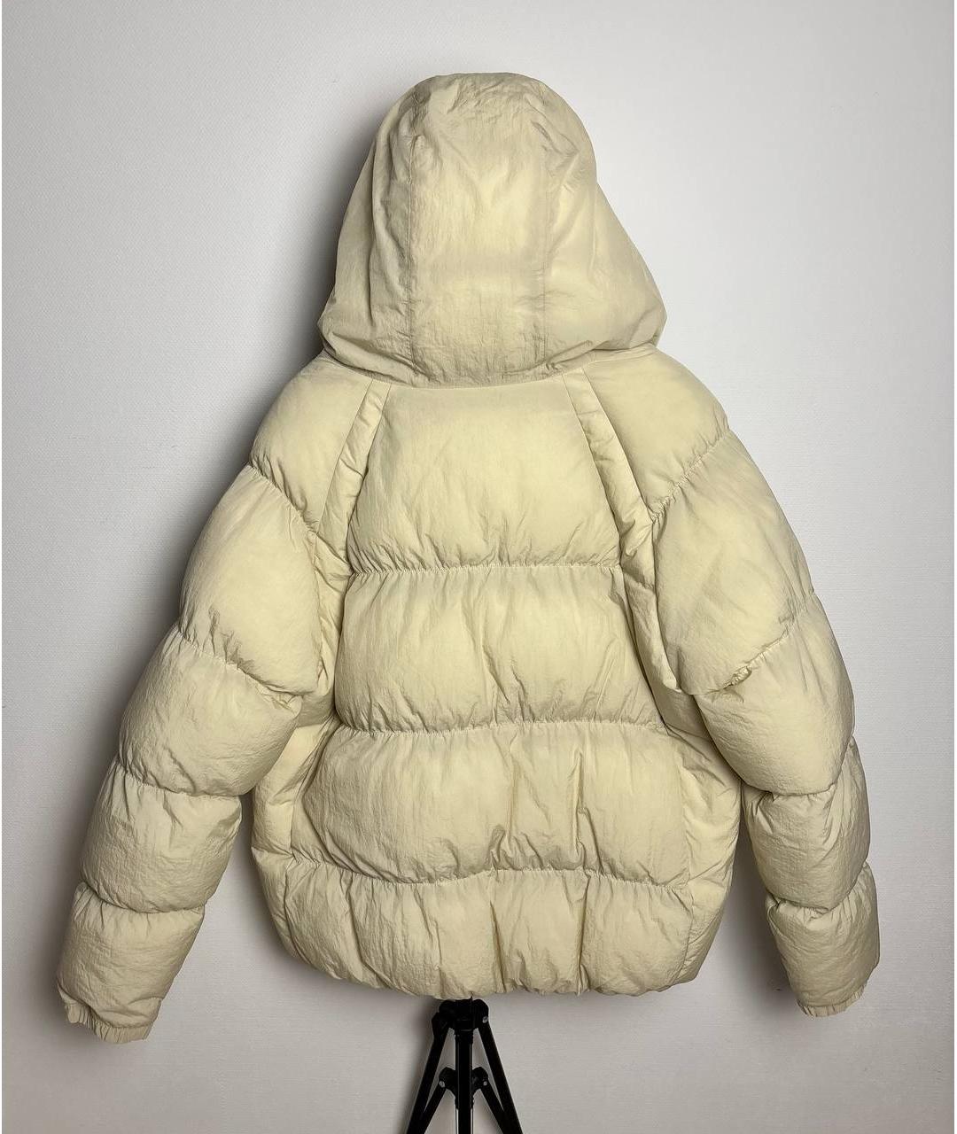 JORDAN Бежевый полиамидовый пуховик, фото 2