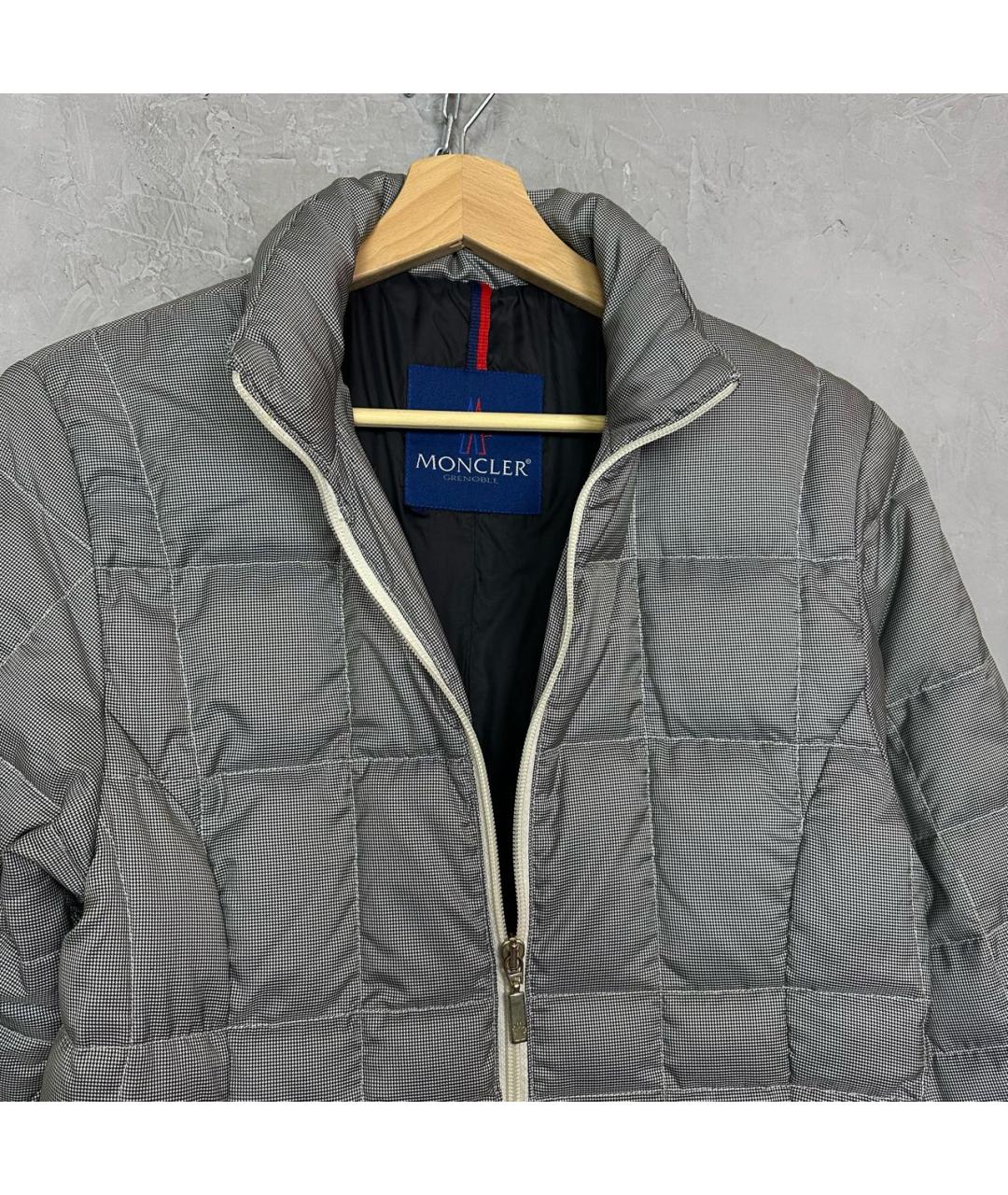 MONCLER GRENOBLE Серый пуховик, фото 5