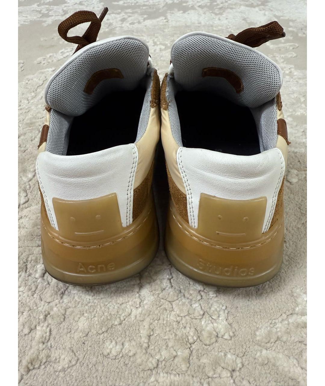 ACNE STUDIOS Коричневые замшевые кеды, фото 4