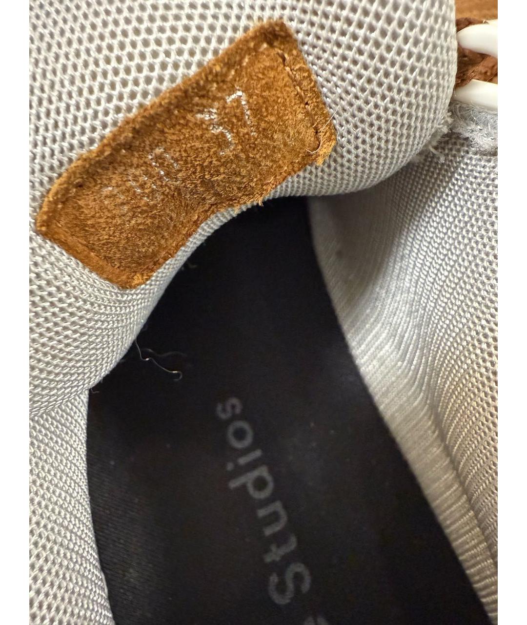 ACNE STUDIOS Коричневые замшевые кеды, фото 5