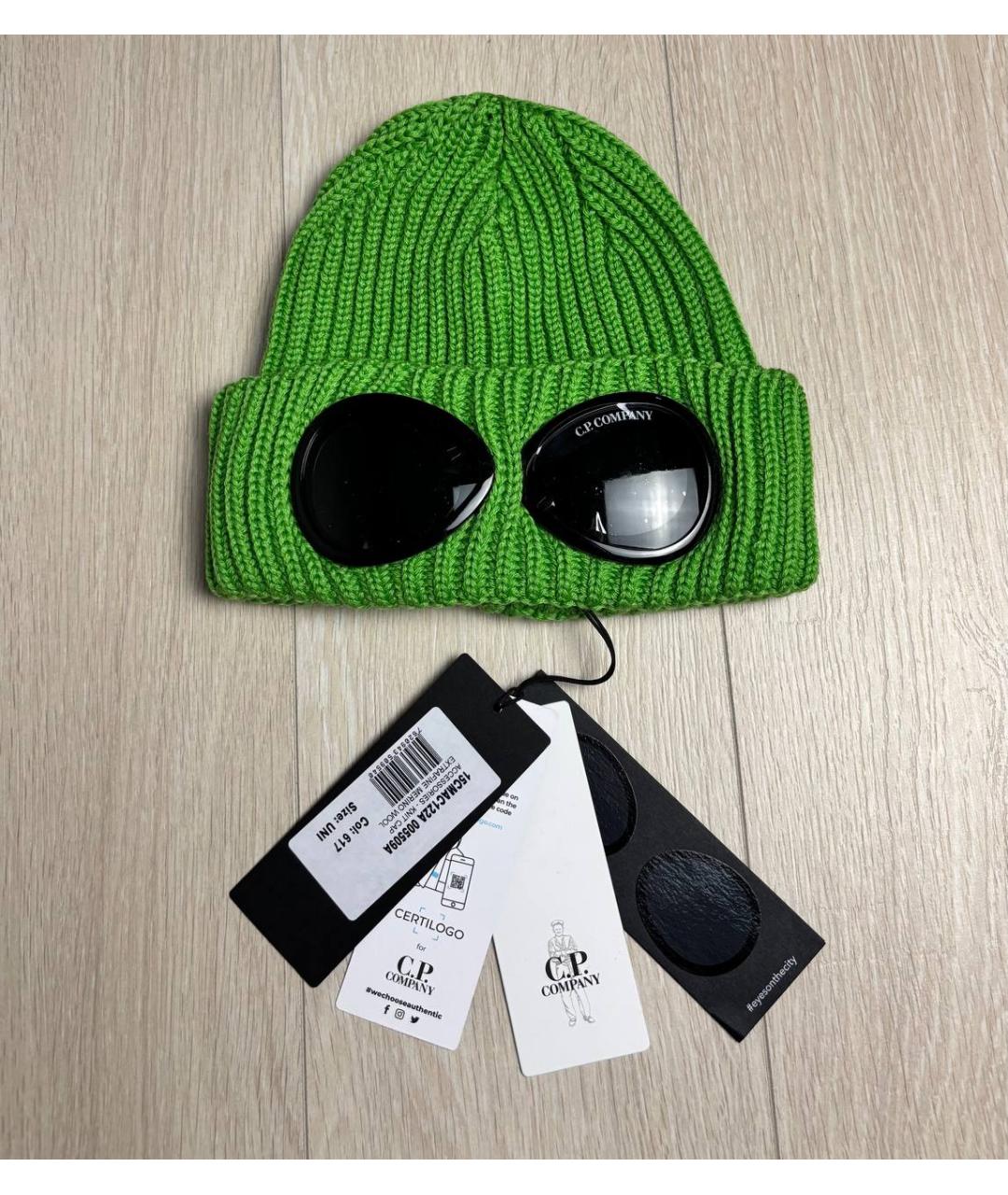 CP COMPANY Зеленая шерстяная шапка, фото 10