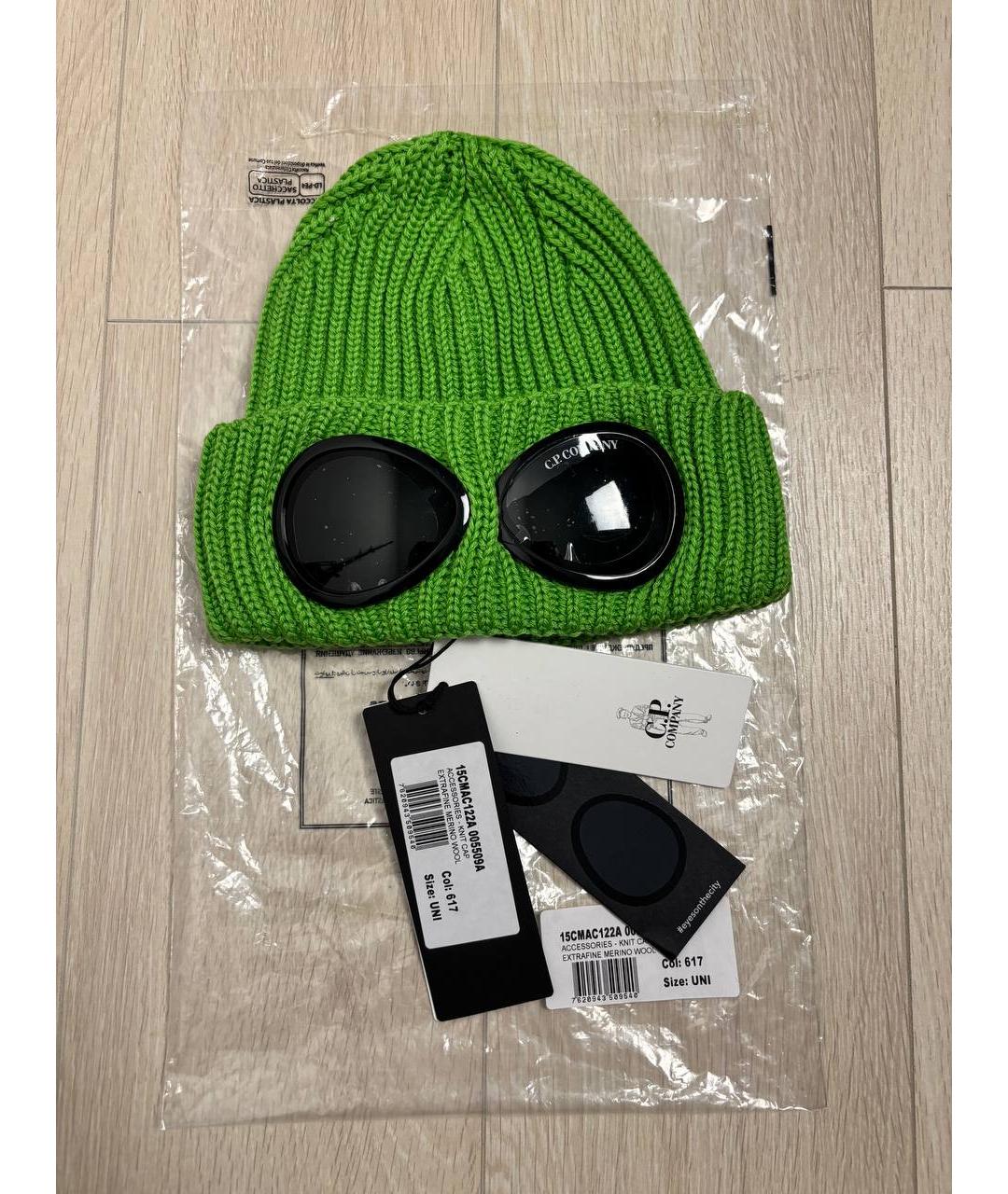 CP COMPANY Зеленая шерстяная шапка, фото 6